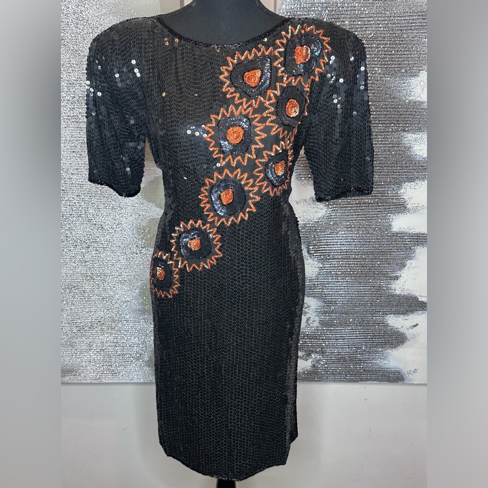 🔥 DEADSTOCK Vintage Sequin Beaded Dress by Elegance by Anujan🔥